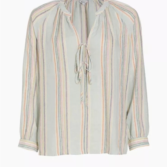 RAILS Vibrant Multicolored Linen Blend Womens Top Retail: $168 - Picture 3 of 6
